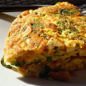Tortilla de zapallo italiano